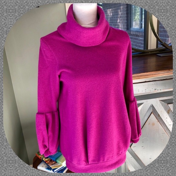 NEW!❗️LAST ONE❗️PUFF SLEEVE TURTLENECK SWEATER - Picture 4 of 6